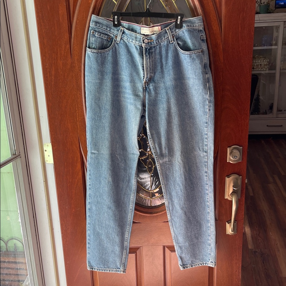 Levi's Light Blue High-Rise Straight Jeans